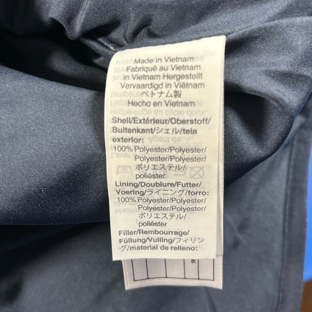 J. Crew Quilted Vest Women's Sz Medium M Jacket AB467 Puffer Full-Zip Navy Blue - Picture 5 of 5